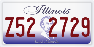 IL license plate Z522729