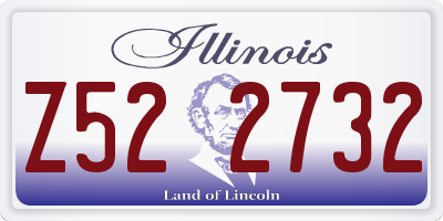 IL license plate Z522732