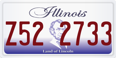 IL license plate Z522733