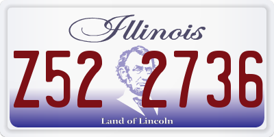 IL license plate Z522736