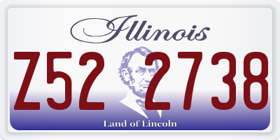 IL license plate Z522738