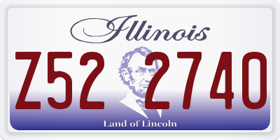 IL license plate Z522740