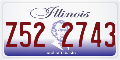 IL license plate Z522743