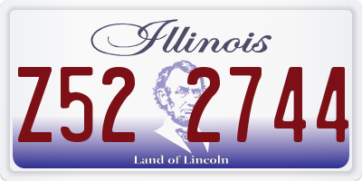 IL license plate Z522744