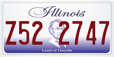 IL license plate Z522747