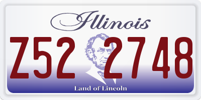 IL license plate Z522748