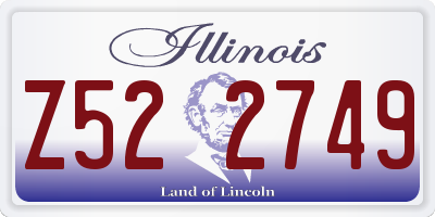 IL license plate Z522749