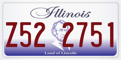 IL license plate Z522751