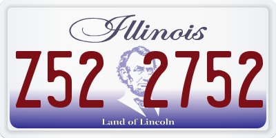 IL license plate Z522752