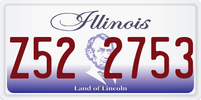 IL license plate Z522753