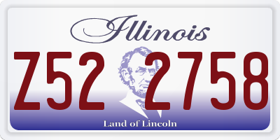 IL license plate Z522758