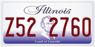 IL license plate Z522760