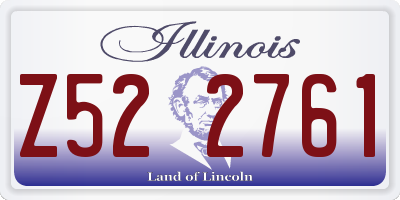 IL license plate Z522761
