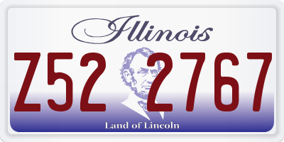 IL license plate Z522767