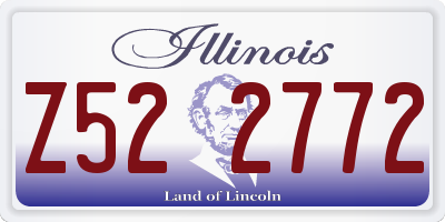 IL license plate Z522772