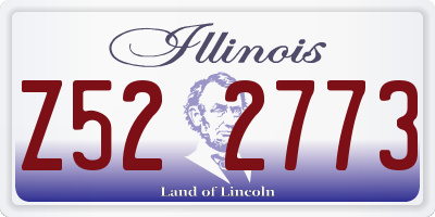 IL license plate Z522773