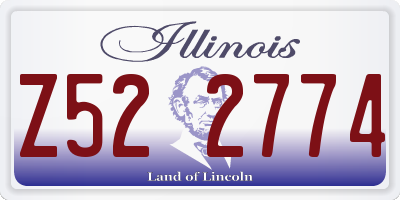IL license plate Z522774