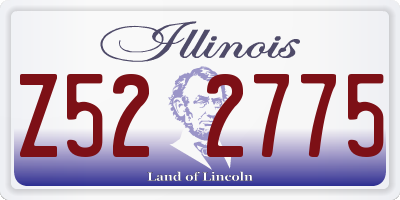 IL license plate Z522775