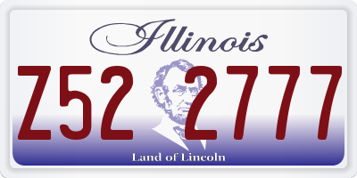 IL license plate Z522777