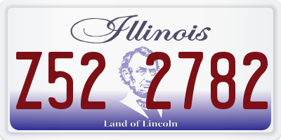 IL license plate Z522782