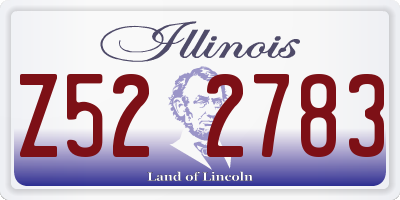 IL license plate Z522783