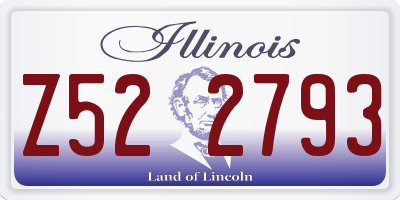 IL license plate Z522793
