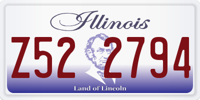 IL license plate Z522794
