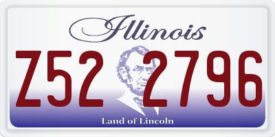 IL license plate Z522796