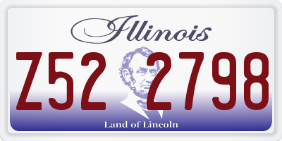 IL license plate Z522798