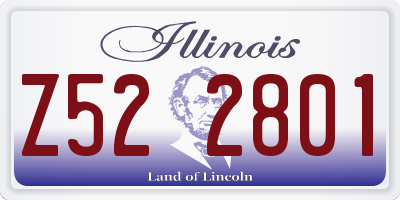 IL license plate Z522801