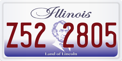IL license plate Z522805