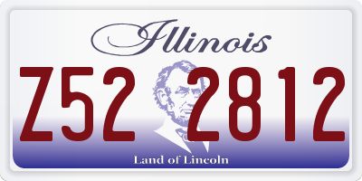 IL license plate Z522812