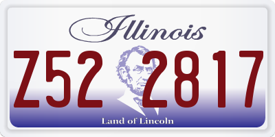 IL license plate Z522817