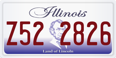 IL license plate Z522826