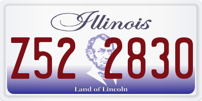 IL license plate Z522830