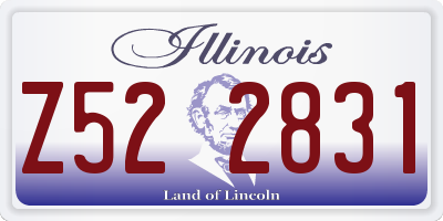 IL license plate Z522831