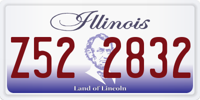 IL license plate Z522832