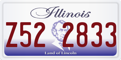 IL license plate Z522833