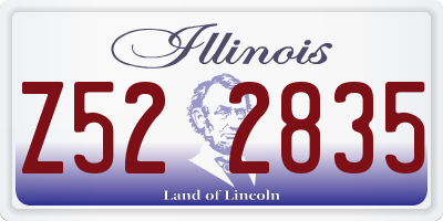 IL license plate Z522835