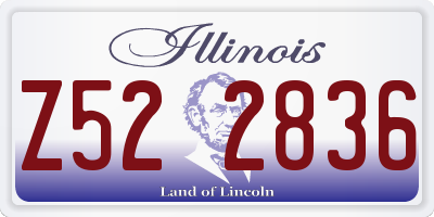 IL license plate Z522836