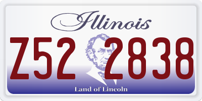 IL license plate Z522838