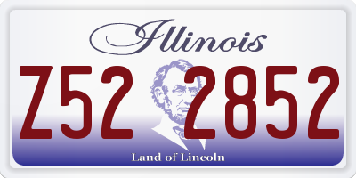 IL license plate Z522852