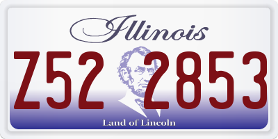 IL license plate Z522853