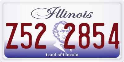 IL license plate Z522854