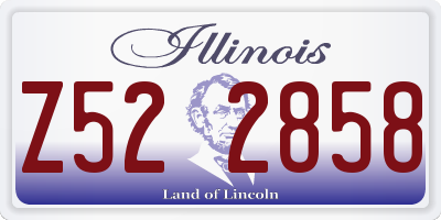 IL license plate Z522858