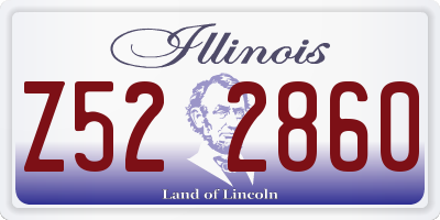 IL license plate Z522860
