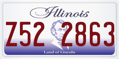 IL license plate Z522863