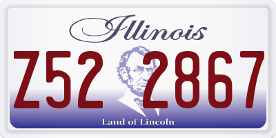 IL license plate Z522867