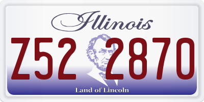 IL license plate Z522870