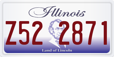 IL license plate Z522871